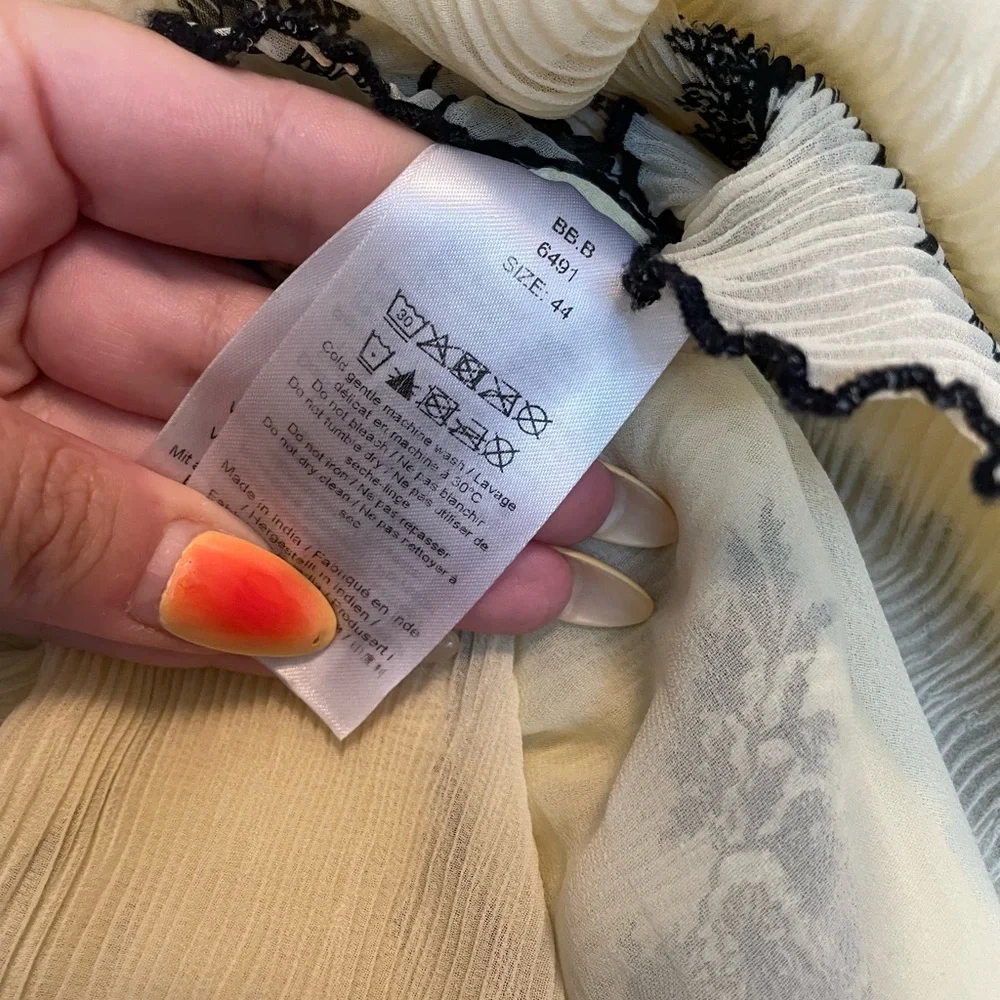 GANNI Georgette Midi Skirt - Size 44 (US 12) - Picture 7 of 7